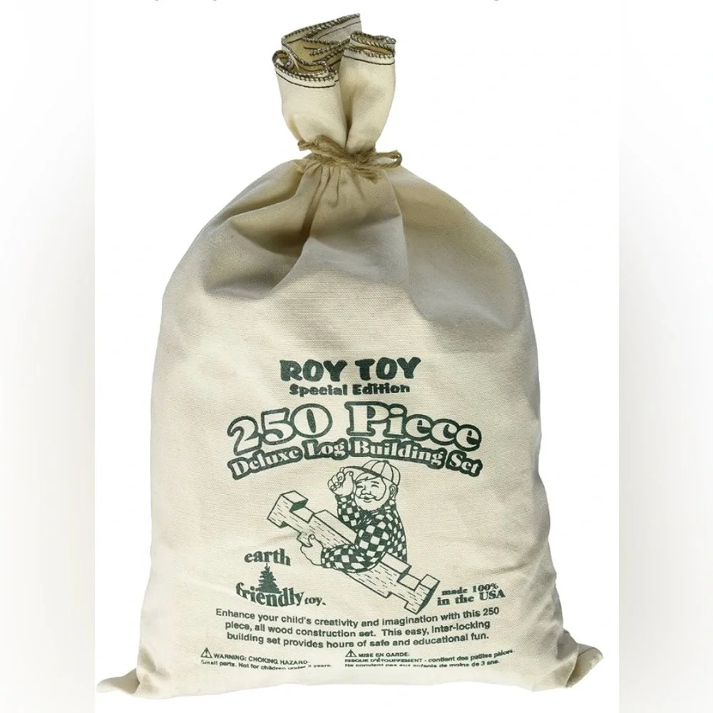 KIDS Roy Toy Special Edition Deluxe Log Building Set - 250+ Pieces‎